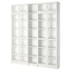 Книжкова шафа з дверцятами IKEA BILLY / OXBERG 200x30x237 см біла (490.178.34) - изображение 1