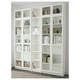 Книжкова шафа з дверцятами IKEA BILLY / OXBERG 200x30x237 см біла (490.178.34) - изображение 2