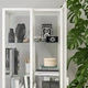 Скляна шафа / вітрина IKEA MILSBO 73х175 см біла (003.964.16) - изображение 3