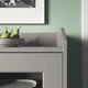Сервант IKEA HAUGA 105х116 см сірий (804.150.48) - изображение 4