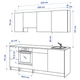 Кухня IKEA KNOXHULT 220х61х220 см глянцева біла (691.804.71) - зображення 11