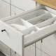 Кухня IKEA KNOXHULT 220х61х220 см біла/сіра (191.804.35) - зображення 9