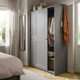 Шафа-купе IKEA HAUGA 118x55x199 см (604.072.71) - зображення 2