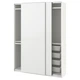 Шафа IKEA PAX/HASVIK 150х44х201 см (394.332.29) - зображення 1