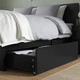 Ліжко з 2 ящиками IKEA MALM 140х200 см чорно-коричневе (191.762.59) - изображение 6