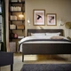 Ліжко IKEA IDANAS 140x200 см Leirsund темно-коричнева морилка (993.892.09) - изображение 2