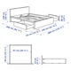 Ліжко з 4 ящиками IKEA MALM 140x200 см Leirsund біле (790.199.16) - изображение 10