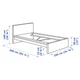 Ліжко IKEA MALM 90х200 см біле (002.494.87) - изображение 7