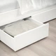 Ліжко з 4 ящиками IKEA SONGESAND 160х200 см біле (492.413.24) - зображення 8