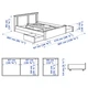 Ліжко з 4 ящиками IKEA SONGESAND 160х200 см біле (492.413.24) - зображення 10