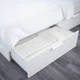 Ліжко з ящиками IKEA BRIMNES 140х200 см біле (590.991.36) - зображення 7