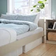 Ліжко IKEA GURSKEN 140x200 см Luroy світло-бежеве (194.086.69) - зображення 7