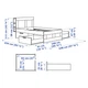 Ліжко з ящиками IKEA BRIMNES 160х200 см біле (590.991.55) - зображення 8