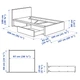 Ліжко з 2 ящиками IKEA MALM 90х200 см чорно-коричневе (190.129.89) - изображение 7
