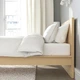Ліжко IKEA MALM 120х200 см шпон біленого дуба (603.251.62) - изображение 3