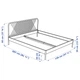 Ліжко IKEA NESTTUN 140х200 см біле (991.579.83) - зображення 9