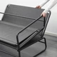 Диван розкладний IKEA HAMMARN Knisa темно-сірий/чорний 120 см (903.543.27) - изображение 6