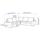 Диван 4-місний кутовий IKEA KIVIK Tresund антрацит (094.828.53) - зображення 6
