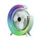 Вентилятор настільний акумуляторний від USB електронний зі світлодіодним підсвічуванням Салатовий - зображення 2