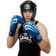 Перчатки боксерские Zelart Fight Gear 5315 размер 8 унций Blue-White - изображение 6