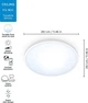 WiZ Світильник потоловий розумний SuperSlim Ceiling, 16W, 1500lm, 29,2см, 2700-6500K, Wi-Fi, білий - зображення 9