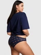 Бавовняна коротка піжама Victoria's Secret футболка та труси XS синя - зображення 2