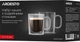 Набор чашек с ручками и двойными стенками ARDESTO 120 мл х 2 шт (AR2612BH) - изображение 3