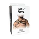 Чоловіча портупея Art of Sex Ares натуральна шкіра Чорний L-2XL (SO9663) - зображення 4