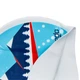 Шапочка для плавания SPEEDO SLOGAN PRINT Pro LIGHT ADRIATIC (силикон, голубой) (808385B956) - изображение 2