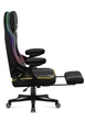 Компьютерное геймерское кресло HUZARO Force 4.6 Black LED RGB ткань - изображение 4