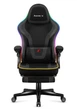 Компьютерное геймерское кресло HUZARO Force 4.6 Black LED RGB ткань - изображение 5