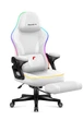 Компютерне геймерське крісло HUZARO Force 4.6 White LED RGB тканина - зображення 6
