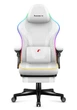 Компютерне геймерське крісло HUZARO Force 4.6 White LED RGB тканина - зображення 7