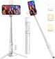 Монопод-штатив Q12S Selfie Stick Magic snapshot с подсветкой и Bluetooth кнопкой Трипод Селфи-палка Белый - изображение 2