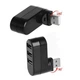 Мини-хаб USB 2.0 с 3 портами USB-A, переходник с поворотным штекером и функцией OTG, черный (87076720) - изображение 4