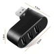 Мини-хаб USB 2.0 с 3 портами USB-A, переходник с поворотным штекером и функцией OTG, черный (87076720) - изображение 5