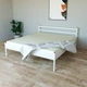 Кровать двуспальная металлическая Tobi sho Гармония 200X180 белый - изображение 3
