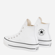 Жіночі кеди високі Converse Platform Hi Leather 561676C 36 (5.5US) 22.5 см Білі (888755795828) - зображення 4