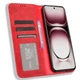 Чохол-книжка Deexe Retro Style для OPPO Reno 12 - Red - зображення 2
