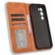 Чехол-книжка Deexe Retro Style для OPPO Reno 12 - Brown - изображение 4