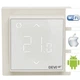Терморегулятор DEVI інтелектуальний електронний DEVIreg Smart Pure White (+5…+35/+5…+45˚С, 16А) програмований з сенсорним дисплеєм Wi-Fi тепла підлога (5297) - зображення 4
