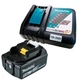 Акумуляторний технічний фен Makita DHG181RT (18 В LXT, 40 мм, 200 л/мин, 5 Ач) термоповітродувка + АКБ BL1850B і зарядний пристрій DC18RC (30362) - зображення 3