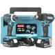 Набір інструментів Makita DLX2131JX1 (18В, 3 Ач) Акумуляторний шурупокрут DHP482Z + Акумуляторний гайкокрут DTD152Z + 3 АКБ BL1830, зарядний пристрій DC18RC та Makpac кейс (6946) - зображення 1