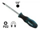 Крестообразная ударная отвертка PZ2 Makita B-66101 (100 мм) магнитная (6352) - изображение 4