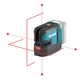 Аккумуляторный лазерный нивелир Makita SK106DZ (красный лазер, 25 м) без АКБ и зарядного устройства (4421) - изображение 3