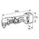 Акумуляторний кутовий електричний дриль Makita DDA351Z LXT (18В, 10мм) ручний електродриль (4143) - зображення 10