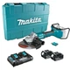 Акумуляторна кутова безщіткова шліфмашина з AWS Makita DGA901PT2U + 2 акб 18 V 5 Ah + З/П DC18RD + кейс болгарка шліфмашинка КШМ (2x18В, 230мм) (4010) - зображення 1