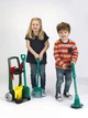 Детская коляска с аксессуарами Klein Bosch Garden Trolley для детей от 3 до 6 лет (7 игрушечных инструментов) 2751 (9002) - изображение 2