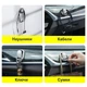 Комплект тримачів гачків для авто 2 штуки - Baseus Beetle Vehicle Hook сріблястих - зображення 7