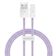 Кабель Baseus Dynamic Series Fast Charging Data Cable USB to iP 2.4 A 1 m Purple (CALD000405) - изображение 1